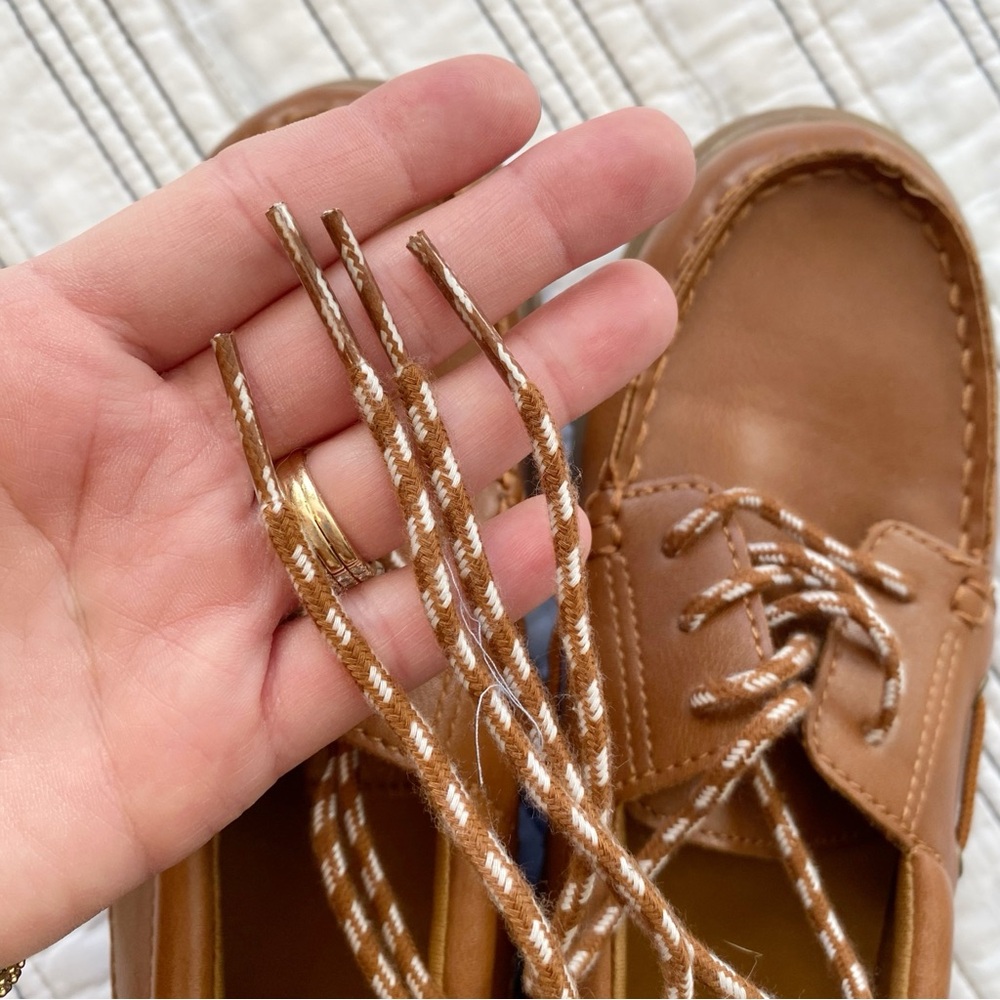 GAP Boys Lace-up Loafers Boat Shoes in Toffee Brown size Gradeschool Boys 2 - Picture 7 of 7